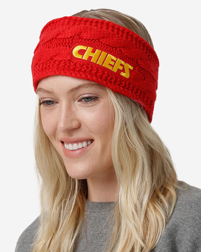 Kansas City Chiefs Womens Knit Fit Headband FOCO - FOCO.com