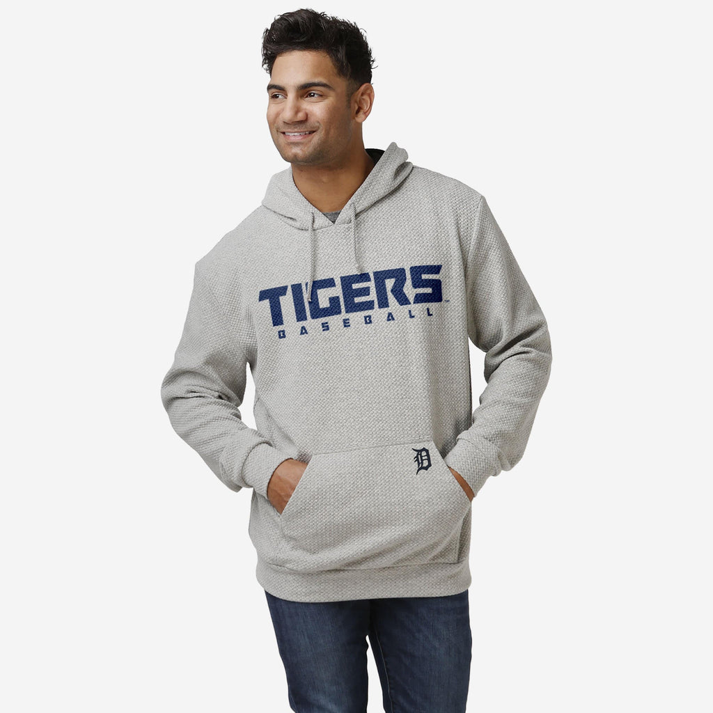 Detroit Tigers Gray Woven Hoodie FOCO S - FOCO.com