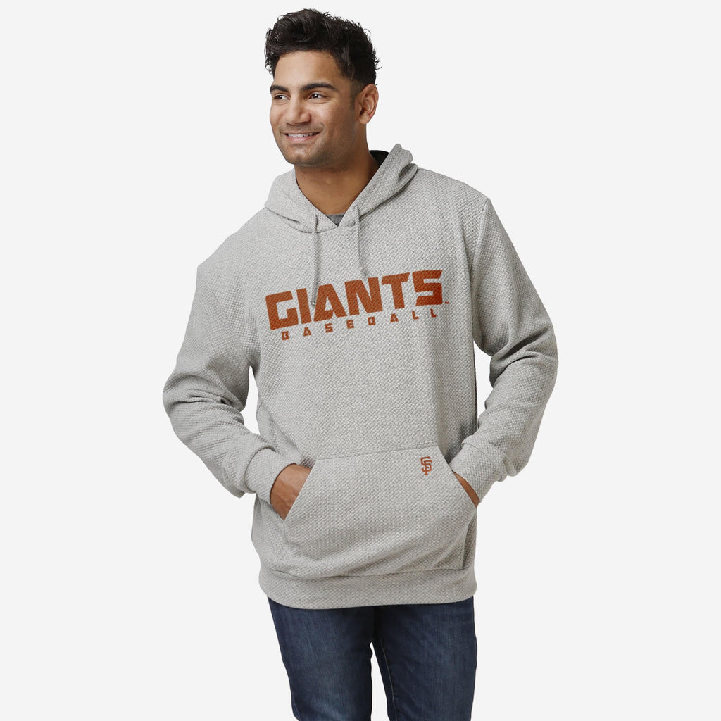 San Francisco Giants Gray Woven Hoodie FOCO S - FOCO.com
