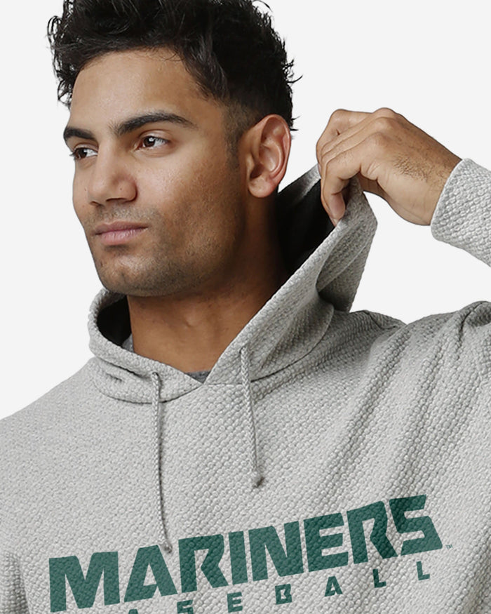 Seattle Mariners Gray Woven Hoodie FOCO - FOCO.com