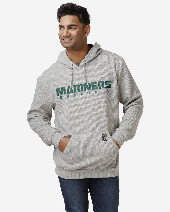 Seattle Mariners Gray Woven Hoodie FOCO S - FOCO.com