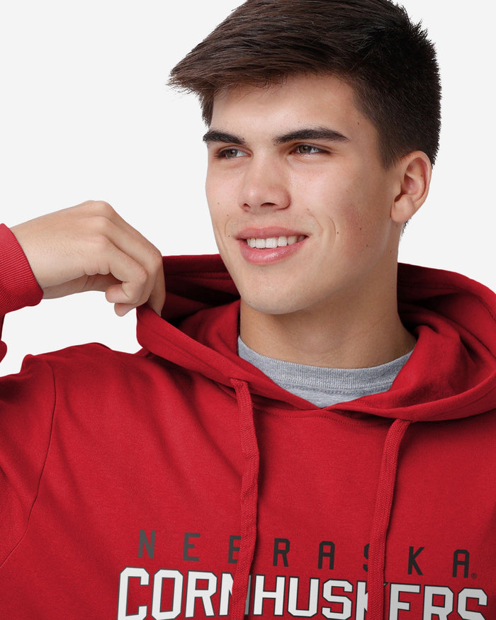 Nebraska Cornhuskers Solid Hoodie FOCO - FOCO.com