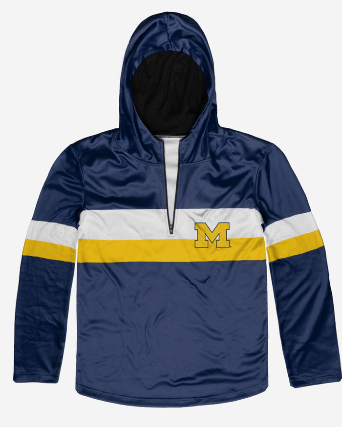 Michigan Wolverines Quarter Zip Hoodie FOCO - FOCO.com