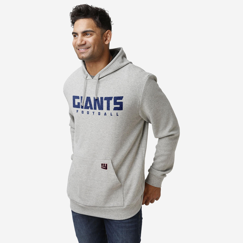 New York Giants Gray Woven Hoodie FOCO S - FOCO.com