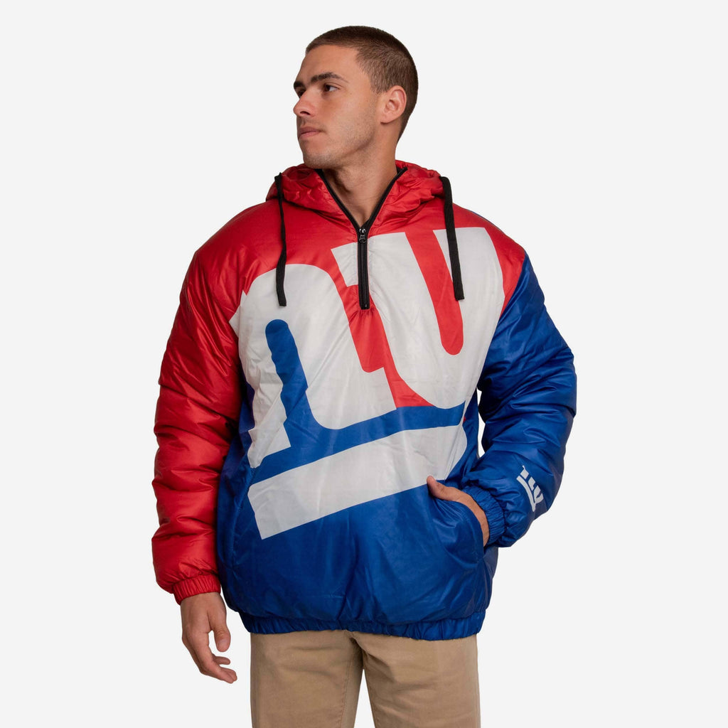 New York Giants Tundra Puffy Poly Fill Pullover FOCO S - FOCO.com