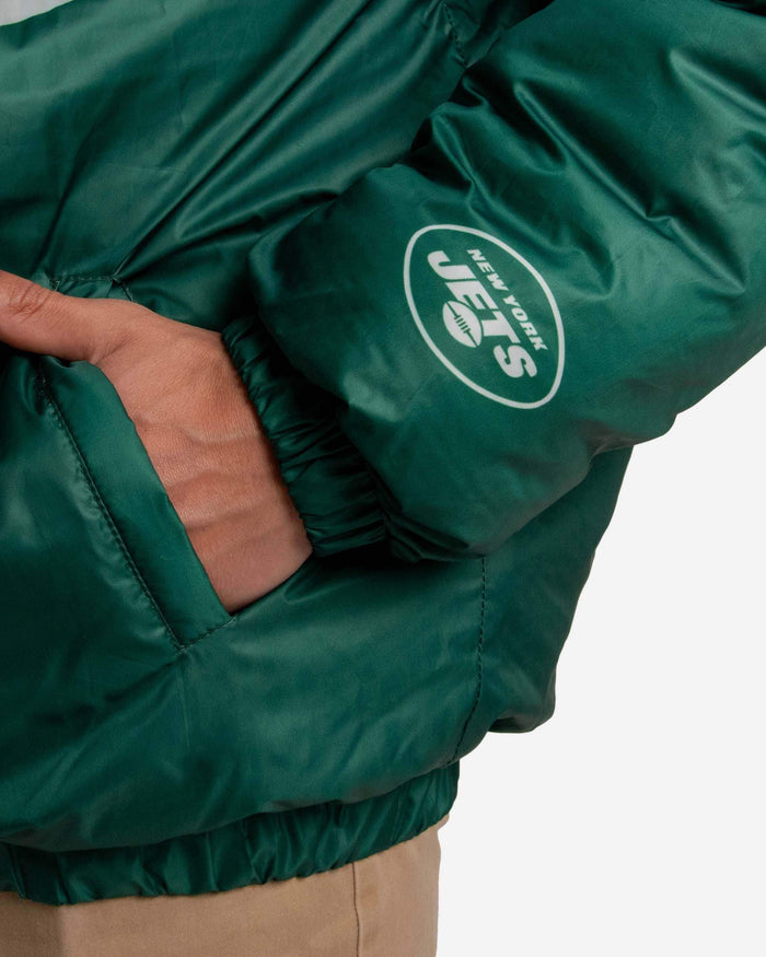 New York Jets Tundra Puffy Poly Fill Pullover FOCO - FOCO.com