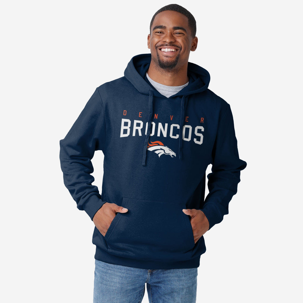 Denver Broncos Solid Hoodie FOCO S - FOCO.com