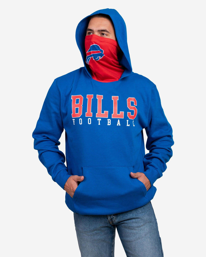 Buffalo Bills Solid Gaiter Hoodie FOCO S - FOCO.com
