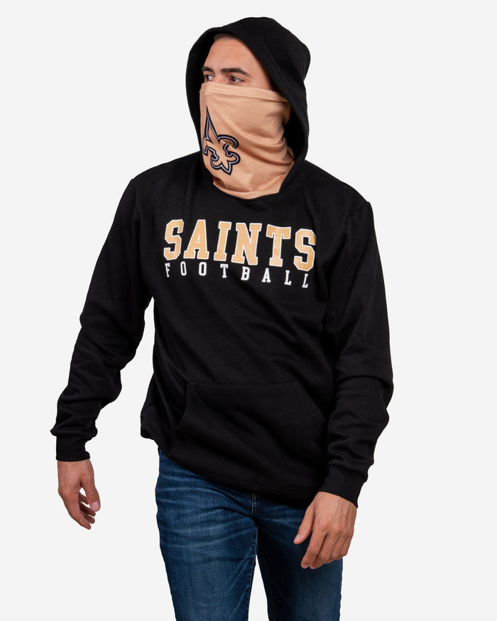 New Orleans Saints Solid Gaiter Hoodie FOCO - FOCO.com
