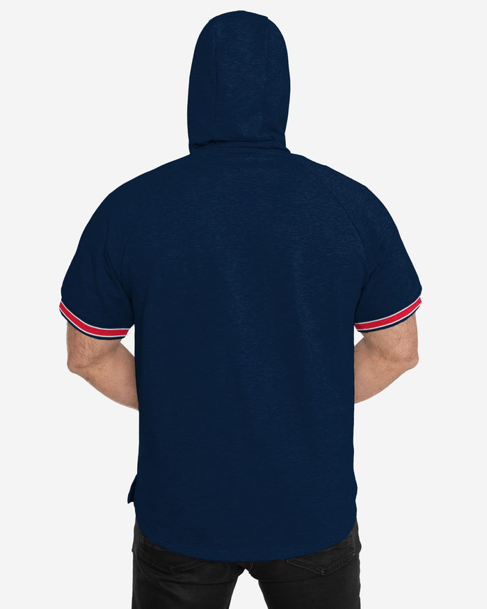 New England Patriots Short Sleeve Hoodie FOCO - FOCO.com