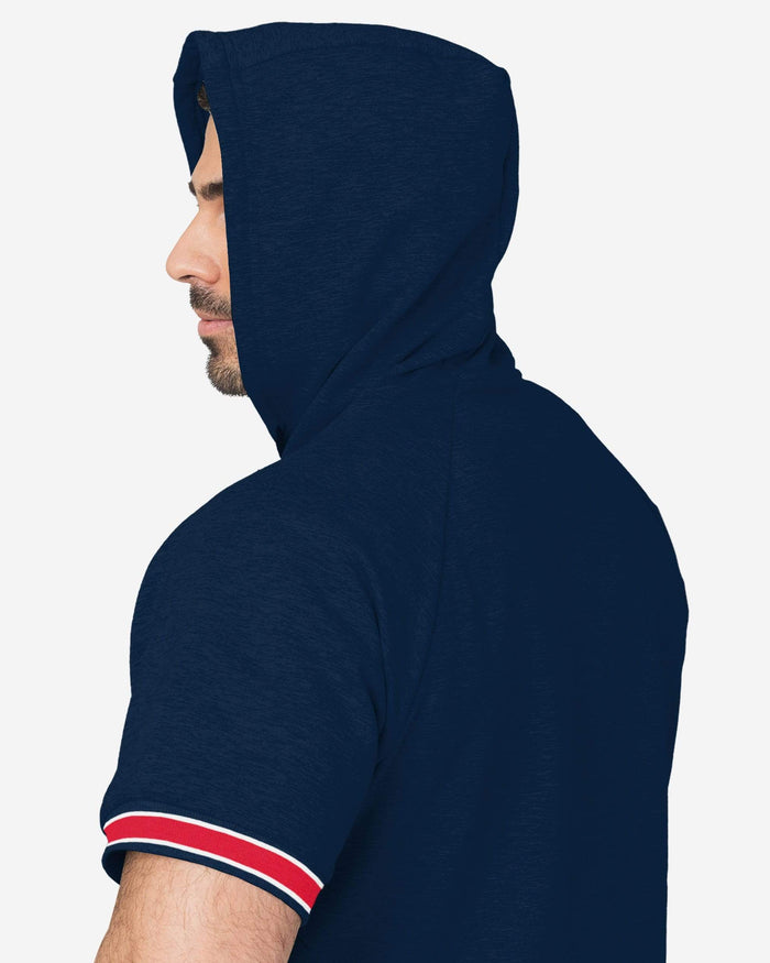 New England Patriots Short Sleeve Hoodie FOCO - FOCO.com