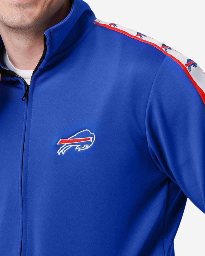 Buffalo Bills Stripe Logo Track Jacket FOCO - FOCO.com