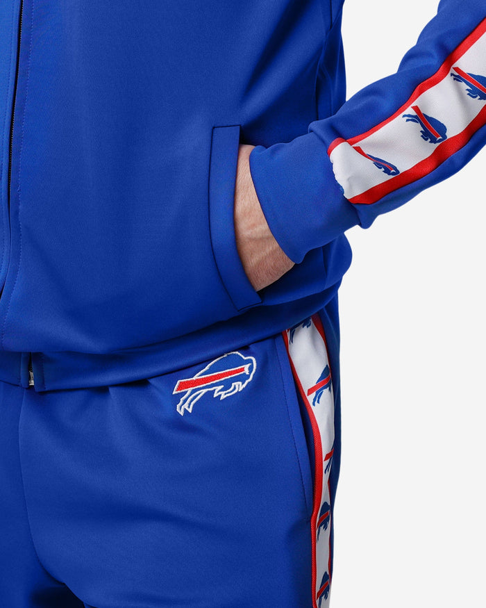 Buffalo Bills Stripe Logo Track Jacket FOCO - FOCO.com