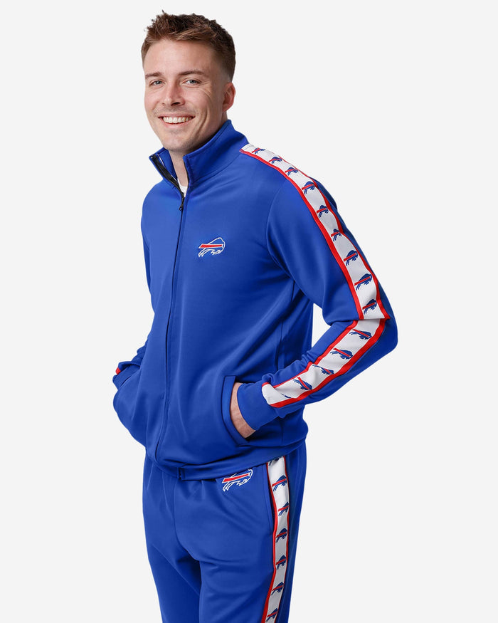 Buffalo Bills Stripe Logo Track Jacket FOCO S - FOCO.com