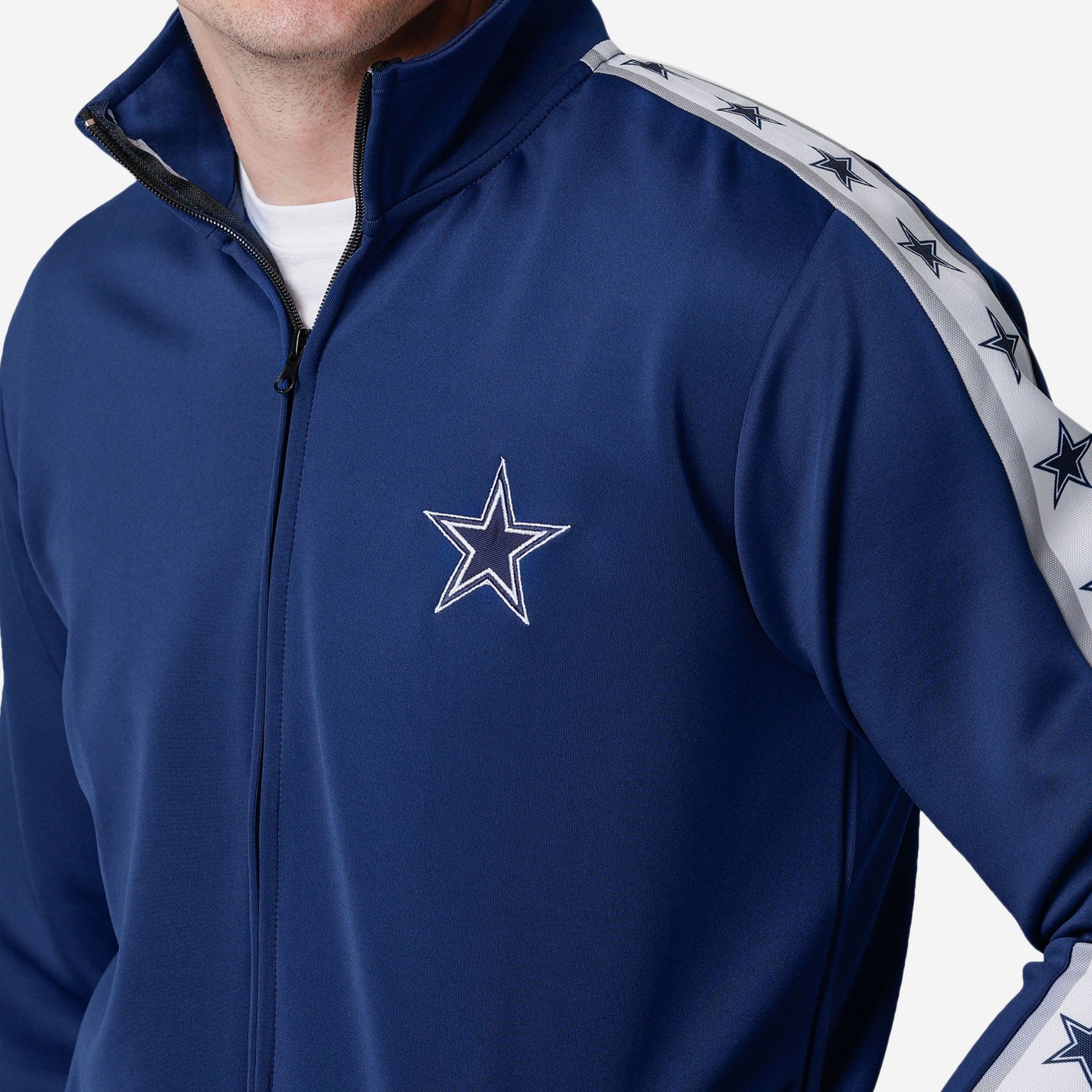 G-III Navy Blue Full Zip NEW YORK YANKEES Logo Pinstripe Jacket Men's Size  L