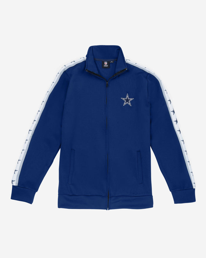 Dallas Cowboys Stripe Logo Track Jacket FOCO - FOCO.com