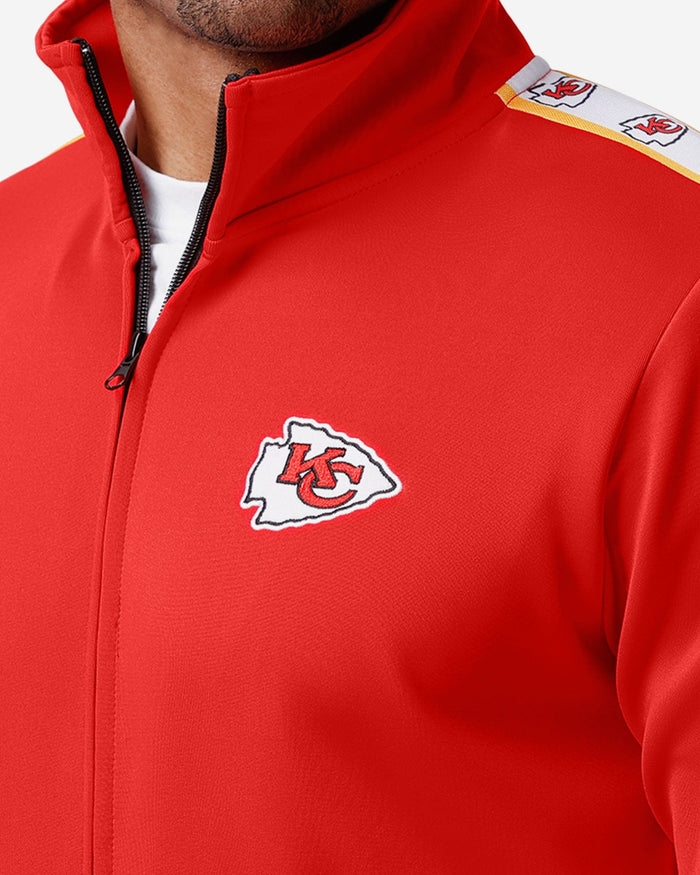 Kansas City Chiefs Stripe Logo Track Jacket FOCO - FOCO.com