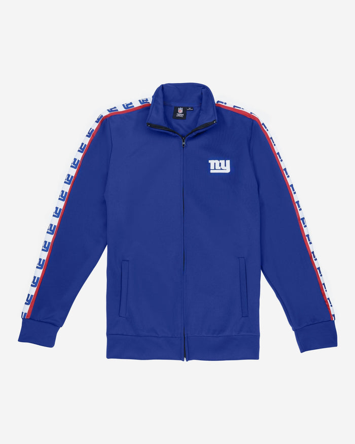 New York Giants Stripe Logo Track Jacket FOCO - FOCO.com