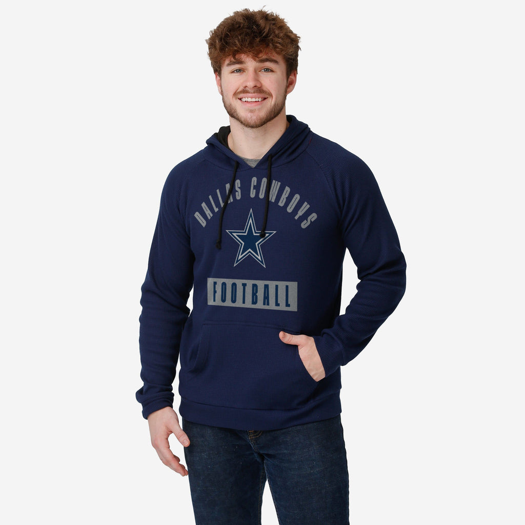 Dallas Cowboys Team Color Waffle Hoodie FOCO S - FOCO.com