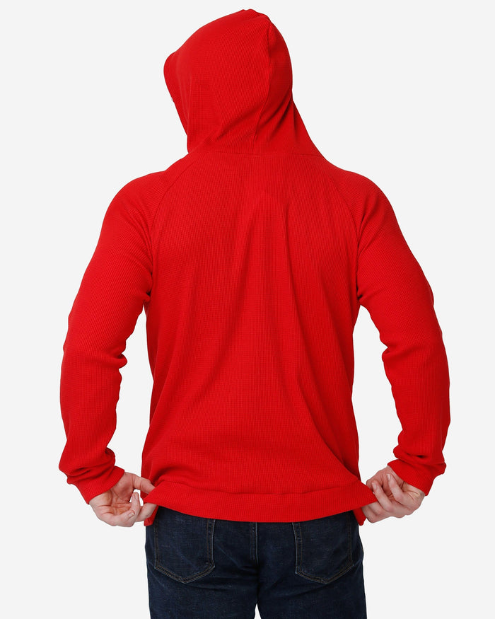 Kansas City Chiefs Team Color Waffle Hoodie FOCO - FOCO.com