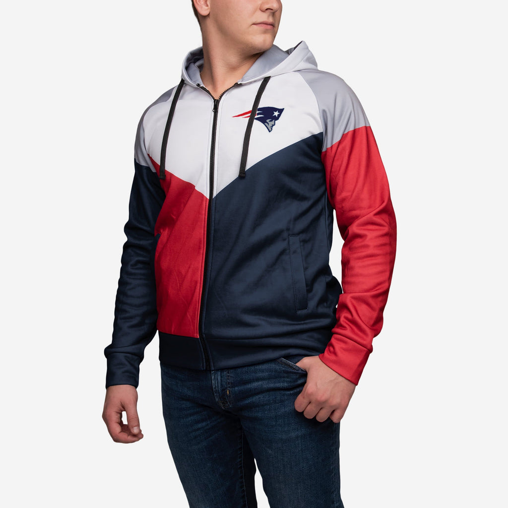 New England Patriots Hooded Track Jacket FOCO - FOCO.com