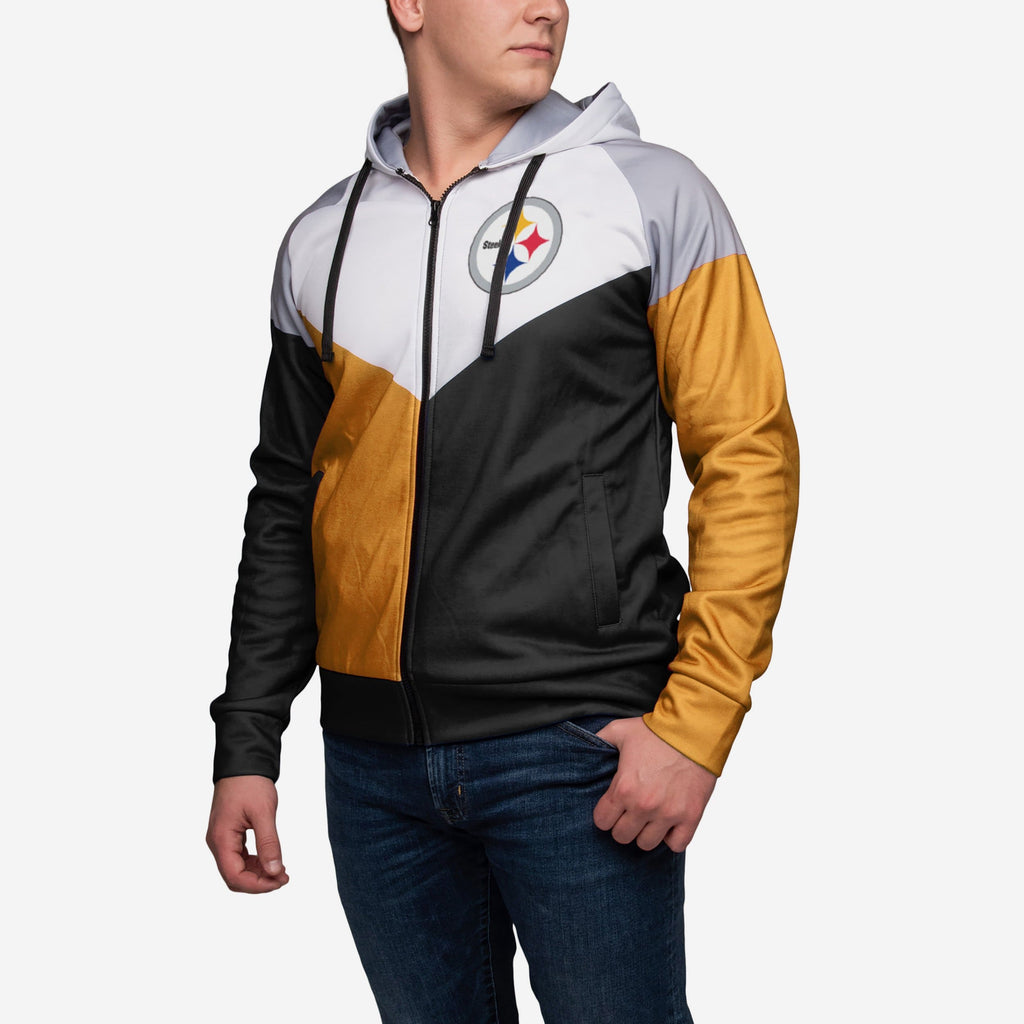 Pittsburgh Steelers Hooded Track Jacket FOCO - FOCO.com