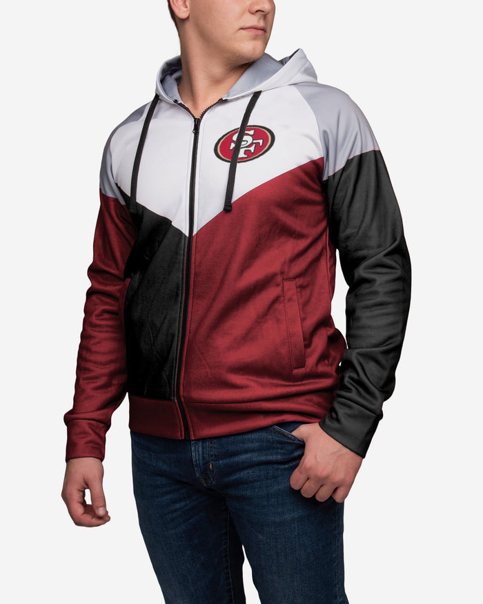 San Francisco 49ers Hooded Track Jacket FOCO - FOCO.com