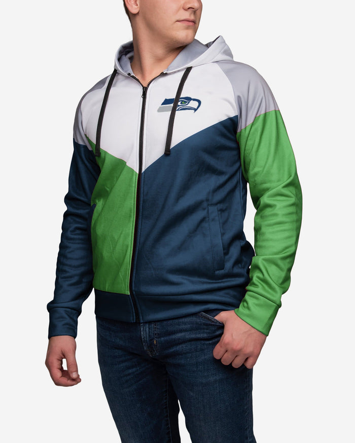 Seattle Seahawks Hooded Track Jacket FOCO - FOCO.com