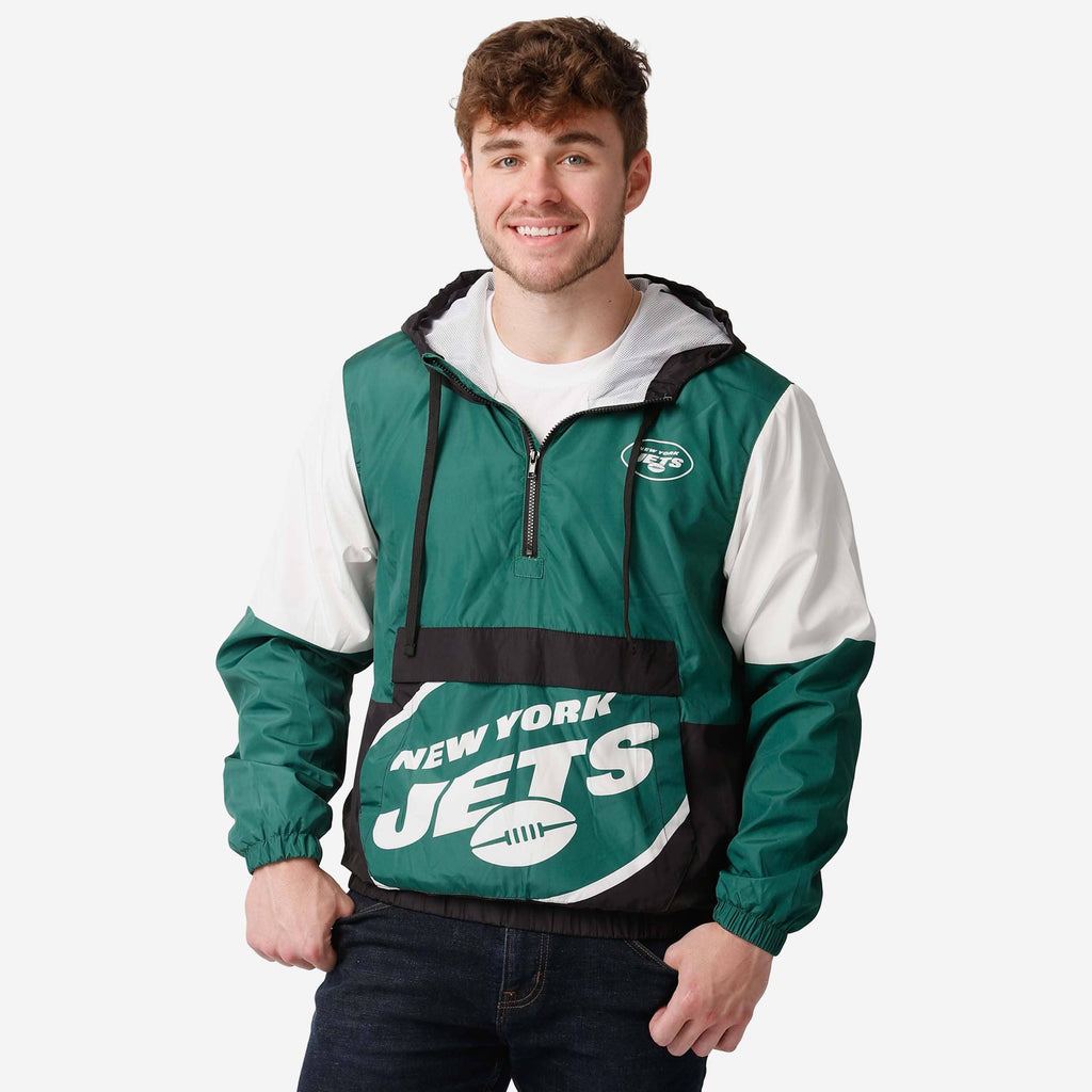 New York Jets Warm-Up Windbreaker FOCO - FOCO.com