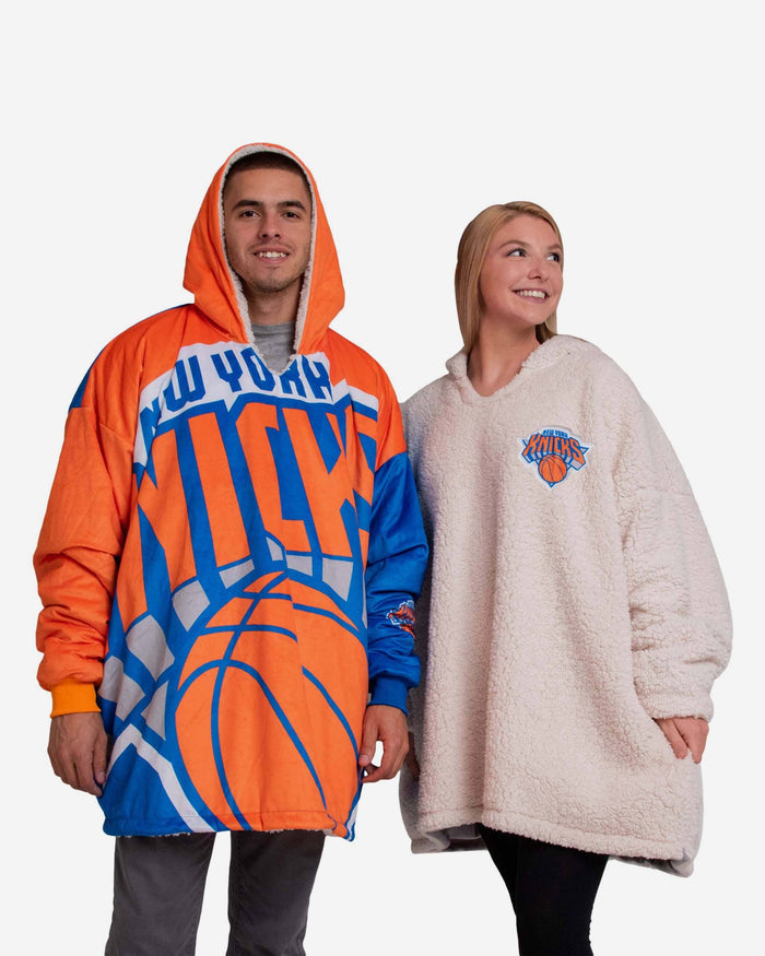 New York Knicks Reversible Colorblock Hoodeez FOCO - FOCO.com