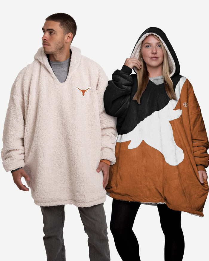 Texas Longhorns Reversible Colorblock Hoodeez FOCO - FOCO.com