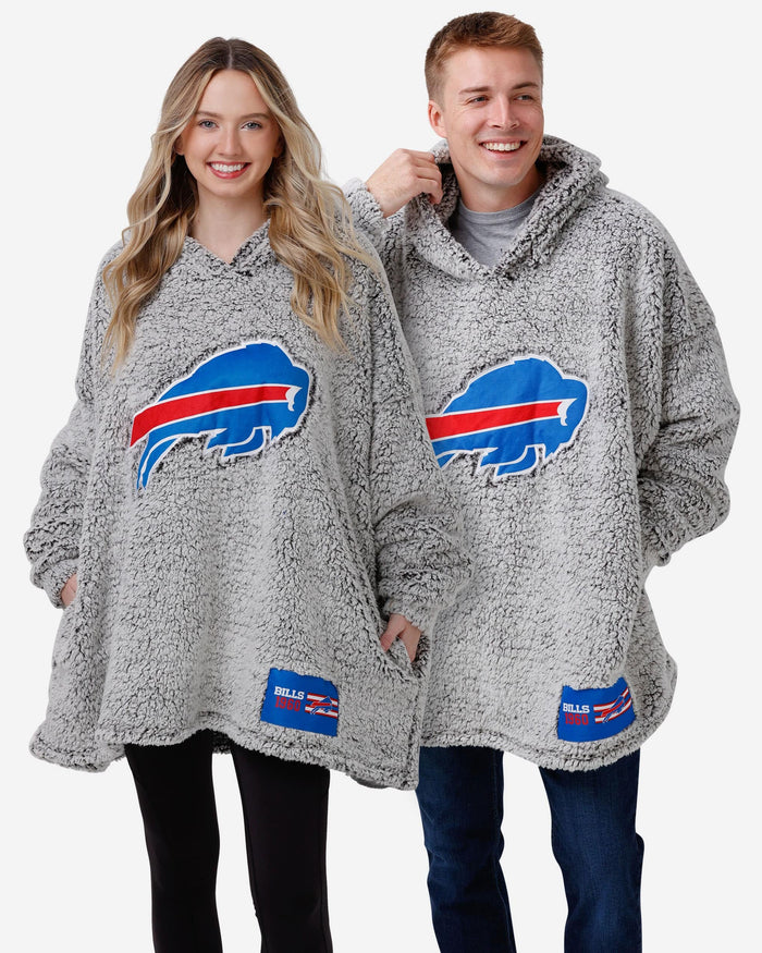 Buffalo Bills Grey Big Logo Hoodeez FOCO - FOCO.com