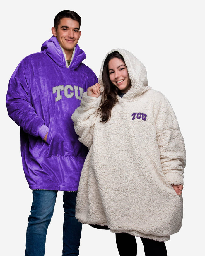 TCU Horned Frogs Reversible Big Logo Hoodeez FOCO - FOCO.com