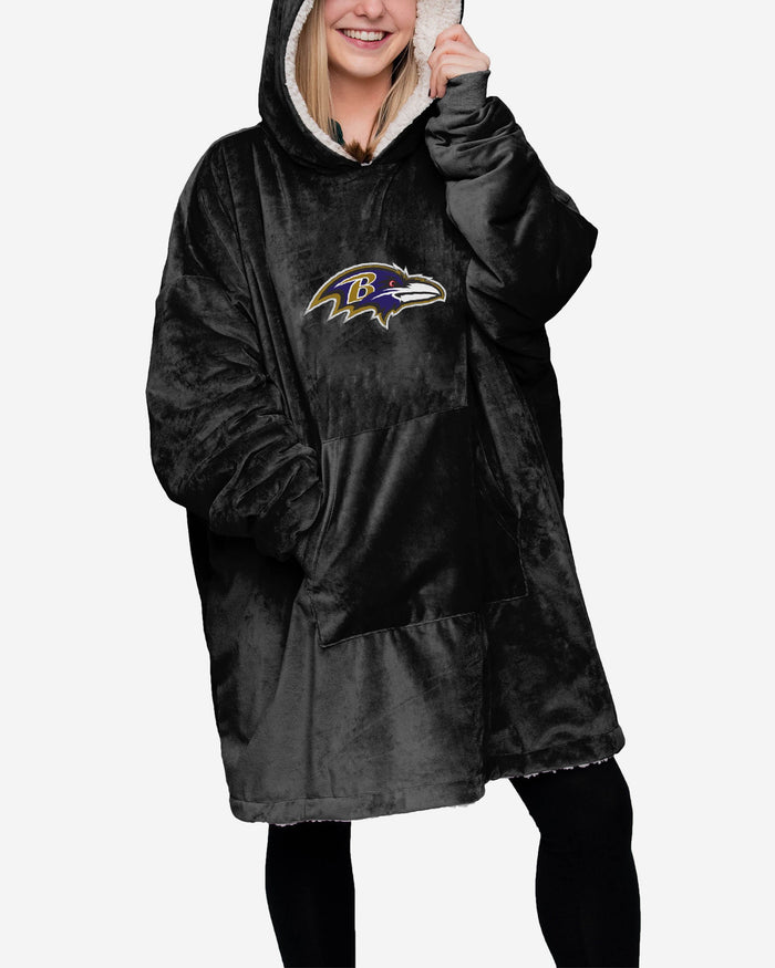 Baltimore Ravens Reversible Big Logo Hoodeez FOCO - FOCO.com