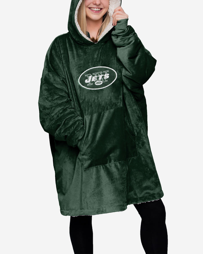 New York Jets Reversible Big Logo Hoodeez FOCO - FOCO.com