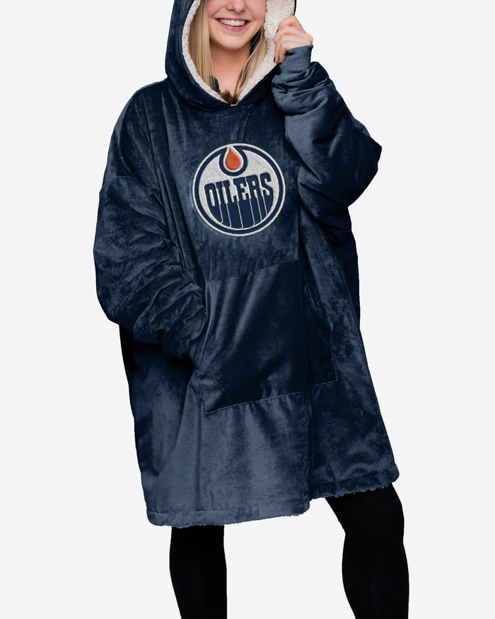 Edmonton Oilers Reversible Big Logo Hoodeez FOCO - FOCO.com