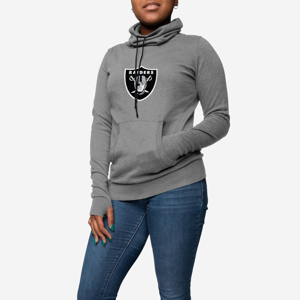 Las Vegas Raiders Womens Cowl Neck Sweater FOCO S - FOCO.com