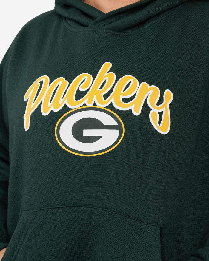 Green Bay Packers Womens Solid Oversized Hoodie FOCO - FOCO.com
