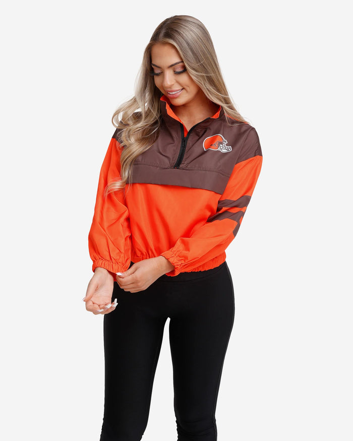 Cleveland Browns Womens Winning Play Windbreaker FOCO S - FOCO.com