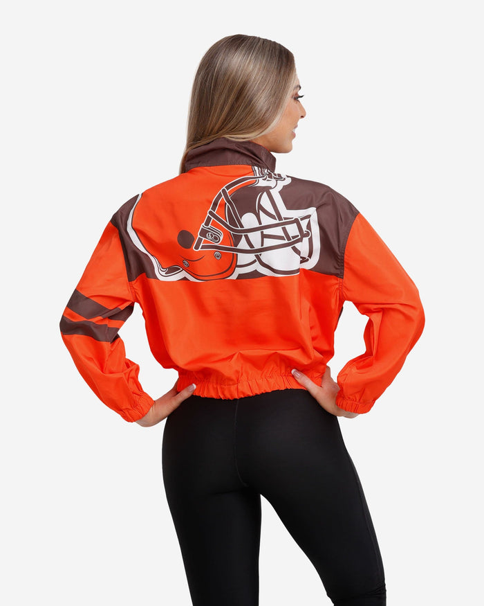 Cleveland Browns Womens Winning Play Windbreaker FOCO - FOCO.com