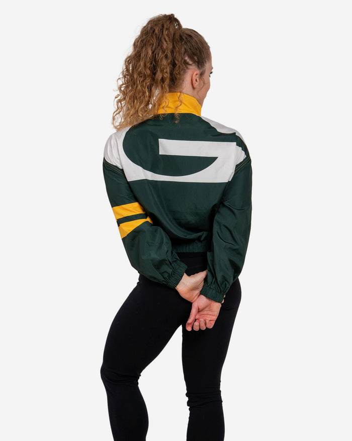 Green Bay Packers Womens Winning Play Windbreaker FOCO - FOCO.com