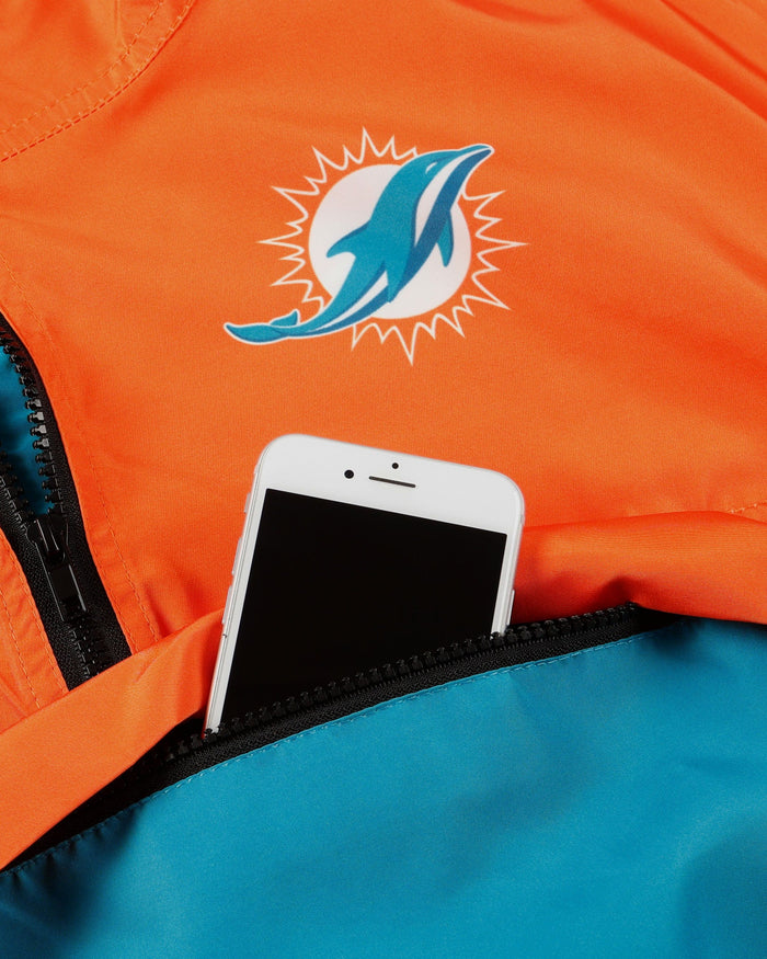 Miami Dolphins Womens Winning Play Windbreaker FOCO - FOCO.com