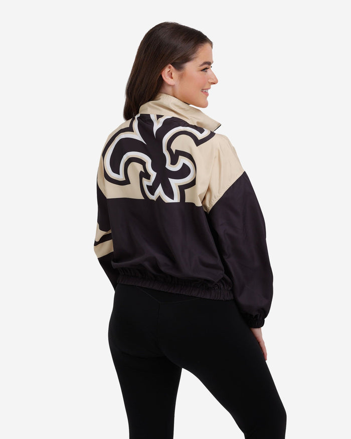 New Orleans Saints Womens Winning Play Windbreaker FOCO - FOCO.com