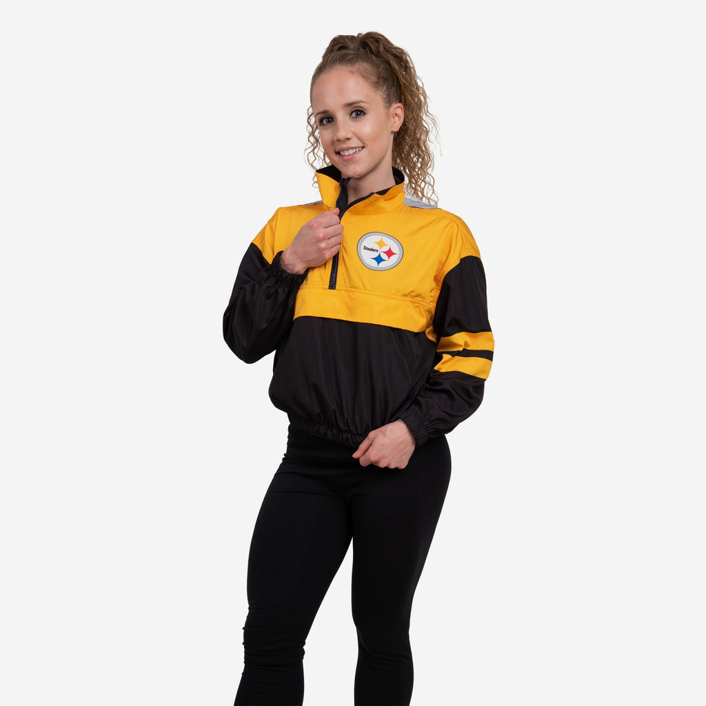 Pittsburgh Steelers Womens Winning Play Windbreaker FOCO S - FOCO.com