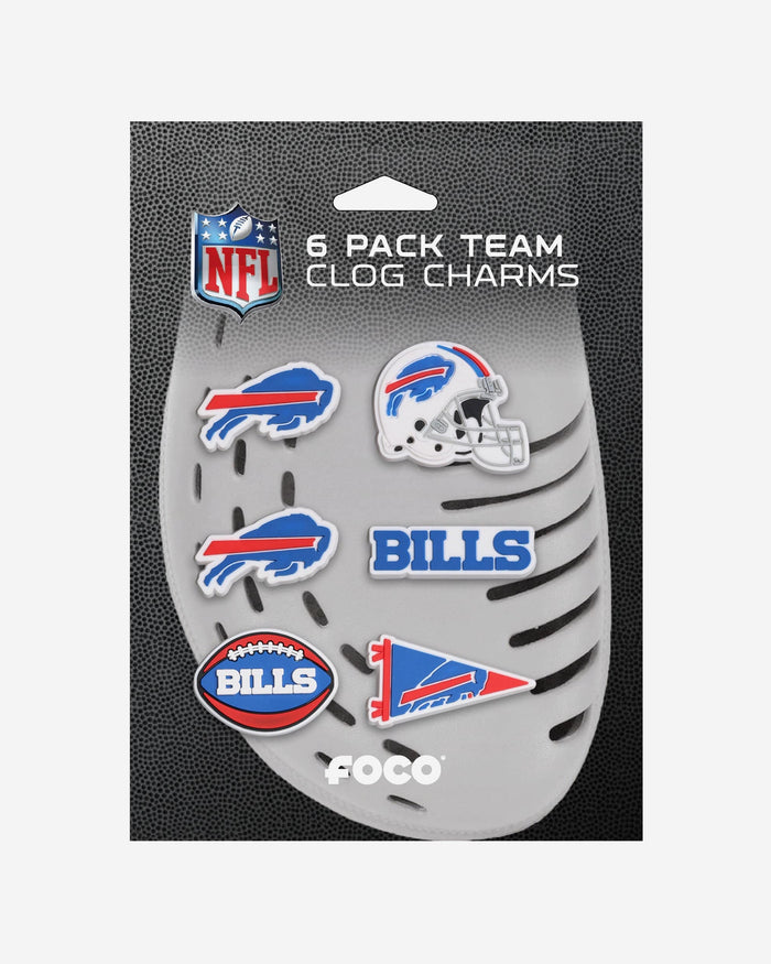 Buffalo Bills 6 Pack Team Clog Charms FOCO - FOCO.com