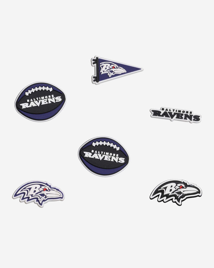 Baltimore Ravens 6 Pack Team Clog Charms FOCO - FOCO.com