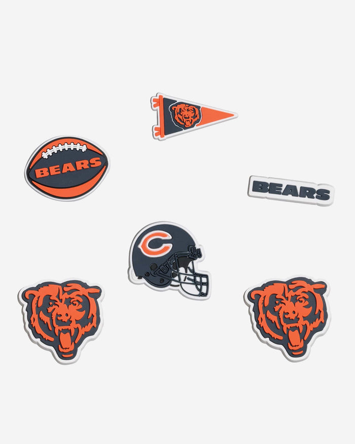 Chicago Bears 6 Pack Team Clog Charms FOCO - FOCO.com