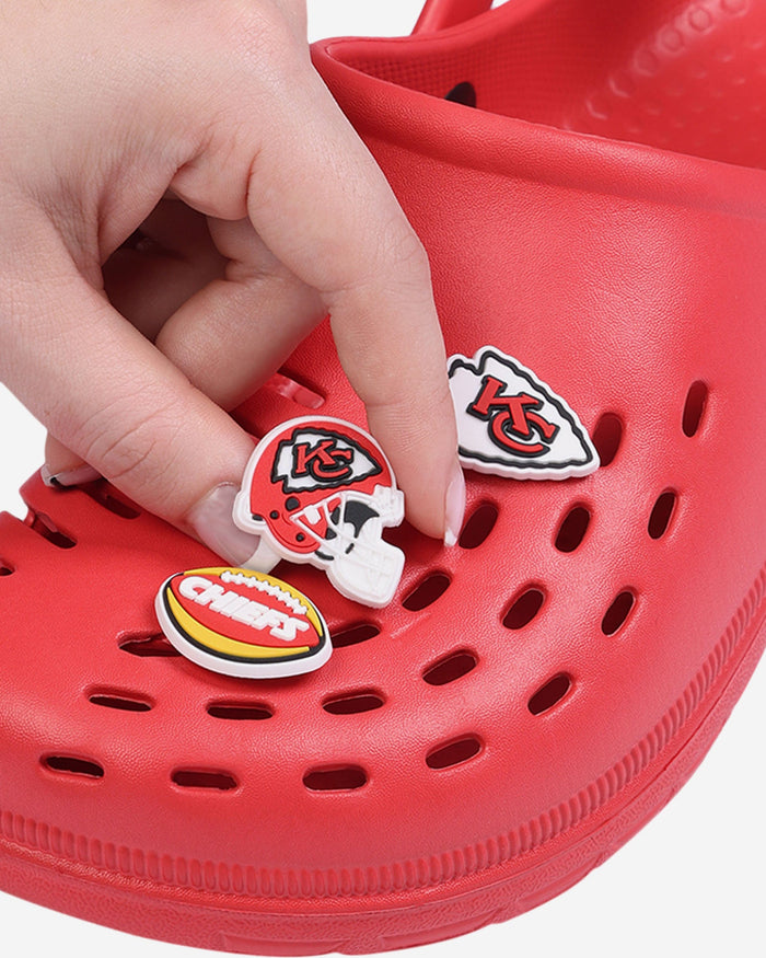 Kansas City Chiefs 6 Pack Team Clog Charms FOCO - FOCO.com