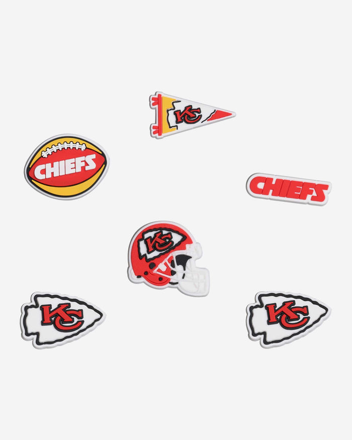 Kansas City Chiefs 6 Pack Team Clog Charms FOCO - FOCO.com