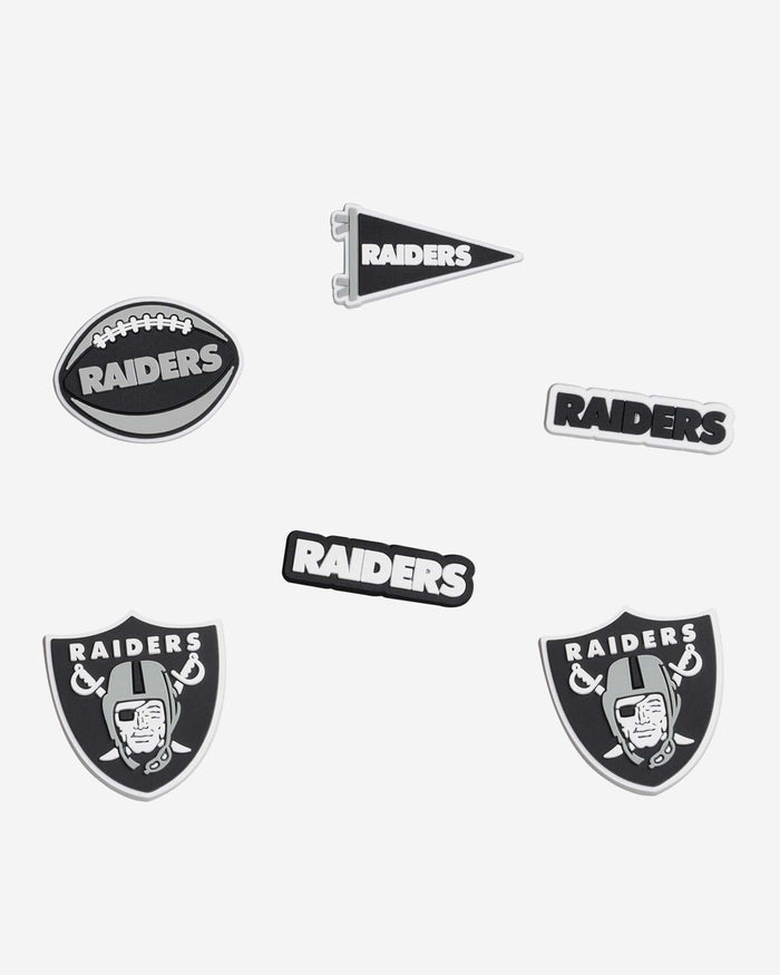 Las Vegas Raiders 6 Pack Team Clog Charms FOCO - FOCO.com